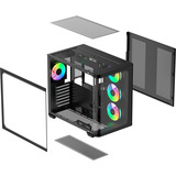 Ocypus Iota-C70-BKD400CD-GL, Chassis Tower Nero