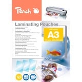 Peach PP525-01 pellicola per plastificatrice 100 pz, Film Lucido, A3, 100 pz
