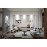 Philips Hue White Ambiance Adore bagno faretti da incasso e da appoggio (confezione da 3), Luce LED argento