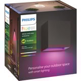 Philips Hue White & Color Ambiance Resonate Lampada da parete, Luce LED Nero