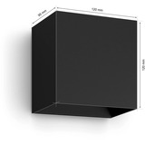 Philips Hue White & Color Ambiance Resonate Lampada da parete, Luce LED Nero