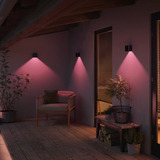 Philips Hue White & Color Ambiance Resonate Lampada da parete, Luce LED Nero