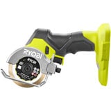 Ryobi ONE+ Smerigliatrice angolare a batteria brushless RCT18BL-0, 18 Volt, Troncatrice verde/Nero