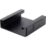 SilverStone SDP10 Gabbia HDD, Telaio di montaggio Nero, Gabbia HDD, Acciaio, Nero, 13,3 cm (5.25"), 148 mm, 152,8 mm, Vendita al dettaglio