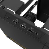 SilverStone SUGO 14 Cubo Nero, Chassis Tower Nero, Cubo, PC, Nero, Mini-DTX, Mini-ITX, Plastica, Acciaio, 24 cm