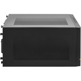 SilverStone SUGO 14 Cubo Nero, Chassis Tower Nero, Cubo, PC, Nero, Mini-DTX, Mini-ITX, Plastica, Acciaio, 24 cm