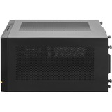 SilverStone SUGO 14 Cubo Nero, Chassis Tower Nero, Cubo, PC, Nero, Mini-DTX, Mini-ITX, Plastica, Acciaio, 24 cm