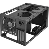 SilverStone SUGO 14 Cubo Nero, Chassis Tower Nero, Cubo, PC, Nero, Mini-DTX, Mini-ITX, Plastica, Acciaio, 24 cm