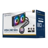 SilverStone VIDA 240 SLIM 240mm, Raffreddamento ad acqua Nero