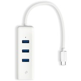 TP-Link UE330C scheda di rete e adattatore Ethernet 1000 Mbit/s bianco, Cablato, USB Type-A/USB Type-C, Ethernet, 1000 Mbit/s, Bianco