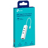 TP-Link UE330C scheda di rete e adattatore Ethernet 1000 Mbit/s bianco, Cablato, USB Type-A/USB Type-C, Ethernet, 1000 Mbit/s, Bianco