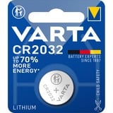 VARTA LITHIUM Coin CR2032 (Batteria a bottone, 3V) Blister da 1 3V) Blister da 1, Batteria monouso, CR2032, Litio, 3 V, 1 pz, 220 mAh