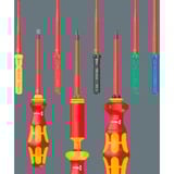 Wera Kraftform Kompakt VDE 18 Imperial 1 Tool Finder, 18 pezzi, Cacciavite rosso/Giallo