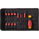 Wiha Cacciavite e inserto a bussola 1/4" electric slimVario Set rosso/Giallo