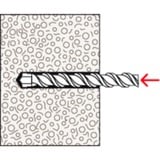 fischer Tassello per calcestruzzo cellulare Turbo FTP K 6 grigio chiaro