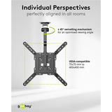 goobay Supporto a soffitto per TV, Montaggio a soffitto 