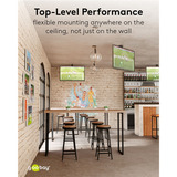 goobay Supporto a soffitto per TV, Montaggio a soffitto 