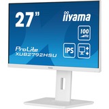 iiyama ProLite XUB2792HSU-W6 Monitor PC 68,6 cm (27") 1920 x 1080 Pixel Full HD LED Bianco, Monitor LED bianco (matto), 68,6 cm (27"), 1920 x 1080 Pixel, Full HD, LED, 0,4 ms, Bianco