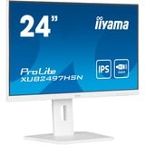 iiyama XUB2497HSN-W2, Monitor LED bianco (matto)