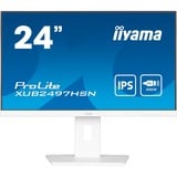 iiyama XUB2497HSN-W2, Monitor LED bianco (matto)