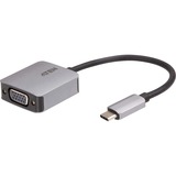 ATEN Adattatore da USB-C a VGA grigio/Nero, USB tipo-C, VGA (D-Sub), Maschio, Femmina, Dritto, Dritto