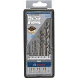 Bosch 2 607 019 923 punta per trapano Punta a spirale per legno 7 pz, Drill bit set Trapano, Punta a spirale per legno, 8 mm, 7,5 cm, Attacco esagonale, Acciaio inox