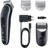 Braun BodyGroomer 5 BG5340 Rifinitore Corpo, Tagliacappelli Nero/Bianco, Bagnato e secco, CA/Batteria, Nero, Argento