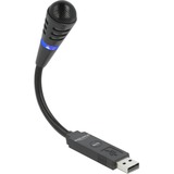 DeLOCK 66499 microfono Nero Microfono per notebook Nero, Microfono per notebook, -35 dB, 70 - 15000 Hz, 16 bit, 48 kHz, Unidirezionale