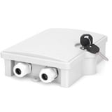 Digitus Box di distribuzione FTTH per esterni 2SC/Simplex, LC/Duplex, Supporto bianco