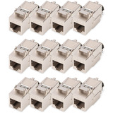 Digitus Modulo Keystone Cat. 8.1, schermato, 12 pezzi, Modulo di Keystone argento