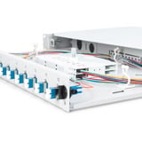 Digitus Scatola di giunzione fibra ottica, equipaggiata, LC, OS2 grigio