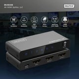 Digitus Splitter HDMI 4K, 1x4 Nero