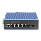 Digitus Switch Gigabit Ethernet industriale gestito L2 8+2 porte, Interruttore 
