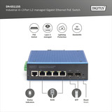 Digitus Switch Gigabit Ethernet industriale gestito L2 8+2 porte, Interruttore 