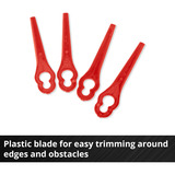 EINHELL GC-CT 18/24 Li-Solo, Tagliabordi rosso/Nero