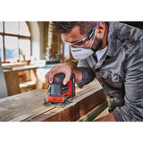 EINHELL Power X-Change Levigatrice orbitale a batteria TE-OS 18/113 Li-Solo, 18 Volt rosso/Nero