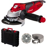 EINHELL TE-AG 125/750 Kit smerigliatrice angolare 12,5 cm 11000 Giri/min 750 W 2,1 kg rosso/Nero, 11000 Giri/min, 12,5 cm, AC, 2,1 kg