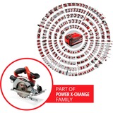EINHELL TE-CS 18/165-1 Li-Solo, Sega circolare rosso/Nero