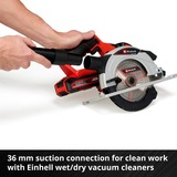 EINHELL TE-CS 18/165-1 Li-Solo, Sega circolare rosso/Nero