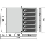 Easy Camp 120498 Skarvan 6 grigio