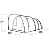 Easy Camp 120498 Skarvan 6, Tenda grigio