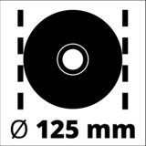 Einhell TE-AG 125/750 Kit smerigliatrice angolare 12,5 cm 11000 Giri/min 750 W 2,1 kg rosso/Nero, 11000 Giri/min, 12,5 cm, AC, 2,1 kg