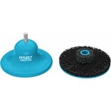 Hazet Pulitore per flangia cerchio (corpo base + 1 disco abrasivo), Ø 160 mm, Mola abrasiva blu