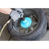 Hazet Pulitore per flangia cerchio (corpo base + 1 disco abrasivo), Ø 160 mm, Mola abrasiva blu