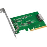 Icy Dock MB409A5 "EXLink" MCIO 8i (SFF-TA-1016) a adattatore PCIe 5.0 x8, Scheda di interfaccia 