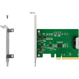 Icy Dock MB409A5 "EXLink" MCIO 8i (SFF-TA-1016) a adattatore PCIe 5.0 x8, Scheda di interfaccia 