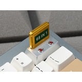 Keychron Keycap artigianale in lega di alluminio per computer, copritasto argento/Oro