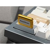Keychron Keycap artigianale in lega di alluminio per computer, copritasto argento/Oro