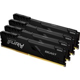 Kingston FURY FURY Beast memoria 128 GB 4 x 32 GB DDR4 3600 MHz Nero, 128 GB, 4 x 32 GB, DDR4, 3600 MHz, 288-pin DIMM