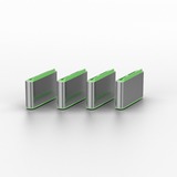 Lindy 40438 clip sicura USB tipo-C Verde 10 pz, Sicurezza verde, USB tipo-C, Verde, 10 pz, 10 g